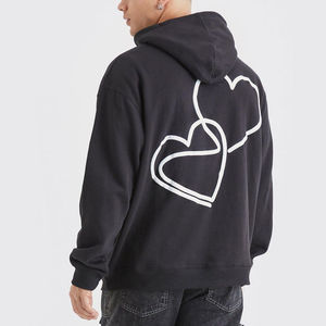 Sudadera con Capucha Personalizada 3D de Invierno 100% Algodón para Hombre, Forro Polar Grueso, Impermeable, Estilo Urbano Oversize - Product Image 2