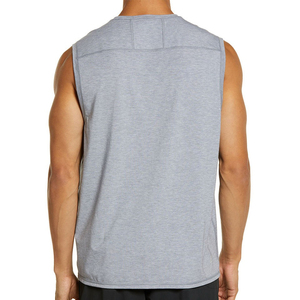 Débardeurs de sport pour hommes en maille respirante à séchage rapide, style urbain, avec logo personnalisé, vente en gros - Product Image 3