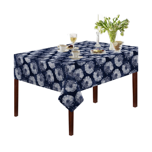 Mantel Neutral con Estampado Botánico de Hojas y Tallos Curvos, de Algodón, Tamaño Personalizado, Hecho en India, para Uso Doméstico - Product Image 6