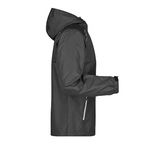 Custom logo Waterproof PU Jacket Outdoor Hiking Soft Shell Rain Coat Men's Jacket with <b>Hoodie</b> OEM - Product Image 5
