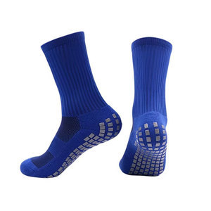 Chaussettes de sport bleues pour hommes, antidérapantes, tricotées, pour l'été, épaisseur standard, en Spandex, Polyester et Coton - Product Image 1