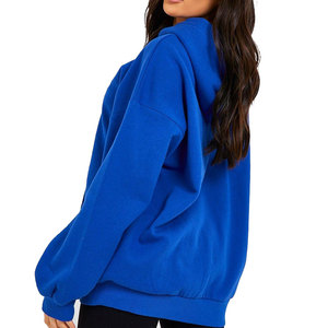 Sweat-shirt tendance pour femme avec panneaux, logo personnalisé, couleur contrastante, vêtement streetwear professionnel 2026 - Product Image 2