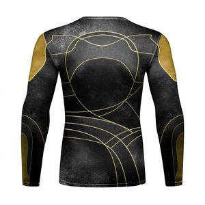 Premium Rash Guard Athletic <b>Compression</b> Training <b>Shirt</b> Custom Logo Custom Printing Sportswear Manufacturer Bulk Supply - Product Image 2