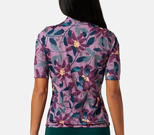 Maillot de cyclisme floral pour femmes, maillot de cyclisme personnalisé à imprimé floral, maillot de cyclisme de performance pour femmes - Product Image 2