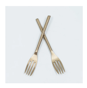 Elegante Tenedor de Latón con Diseño de Mango Corto Sencillo, Juego de Tenedores y Cucharas Artesanales, Vajilla en Oferta, Tenedor de Latón - Product Image 6