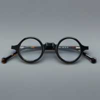 Lunettes de vue rondes multicolores en acétate, montures rétro tendance, légères, lunettes optiques, lunettes de mode pour hommes et femmes