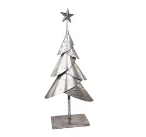 Metal <b>Christmas</b> <b>Tree</b> <b>Table</b> Top Decor Handmade Iron Holiday Decoration - Product Image 3