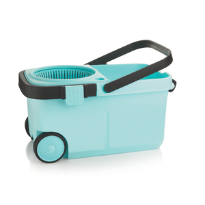 Efficient Floor <b>Mop</b> With Plastic Spinner Bucket Set 360 Rotating Microfiber Head Long Handle Home Kitchen Cleaning System - Product Image 6