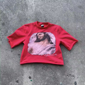 T-shirt Boxy Personnalisé 100% Coton pour Homme, Impression DTG Graphique, 300 g/m², Effet Délavé au Soleil et Lavage Acide - Product Image 6