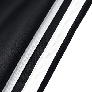 กางเกงขายาวผู้ชายทรงสเวตแพนท์ผ้าหนานุ่ม ทรงขากระบอกตรง แต่งขอบเอวแบบซ้อน ทรงขาบานเล็กน้อย สไตล์วินเทจ ล้างสีแบบแอซิดวอช - Product Image 6