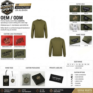 Factory Manufacturer Long Sleeve <b>Men</b> Sweatshirts High Quality Customized <b>Men's</b> Autumn Wear <b>Pullover</b> Sweatshirts - Product Image 5