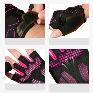 Gants de cyclisme sur route d'été légers et flexibles, durables, de haute qualité, demi-doigts, antidérapants, respirants, anti-UV - Product Image 4