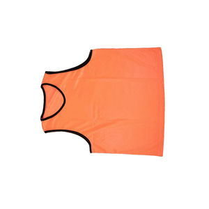 Premium Quality Unisex Adult Orange Mesh Training Vest Sleeveless Round Neck Breathable Polyester <b>Sport</b> Jersey All Seasons - Product Image 3