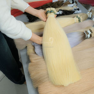 Produit chaud de haute qualité Extension de cheveux blonds Cheveux humains Couleurs personnalisées Extensions de cheveux en vrac Exportation du Vietnam - Product Image 3