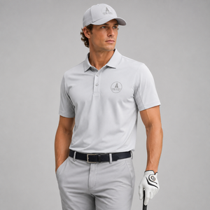 <b>Mens</b> <b>White</b> Performance <b>Polo</b> Shirt Custom Logo Short Sleeve Golf Tennis Sportswear Breathable Athletic Uniform - Product Image 5