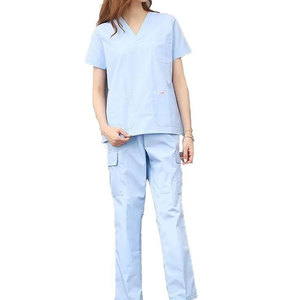 Tenues d'hôpital de haute qualité, ensembles de blouses médicales pour femmes et hommes, tissu tissé polyester/coton, vêtements d'infirmière, uniformes d'hôpital - Product Image 5