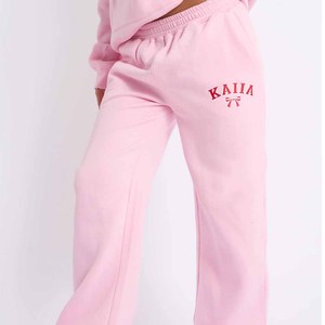Ensemble sweat à capuche rose pour femme, ensemble décontracté en molleton long, deux pièces assorties, pantalon de jogging ample, toutes saisons - Product Image 4