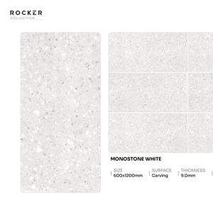 Dalle de porcelaine de luxe moderne 600x1200mm 60x120cm 24x48 pouces, surface sculptée, grand carrelage décoratif pour murs et sols élégants - Product Image 1