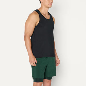 Camiseta sin Mangas Casual para Hombre, Servicio OEM, Transpirable, Antiarrugas, Ecológica, Cómoda, Tejido Duradero, Personalizable, para Fitness - Product Image 3