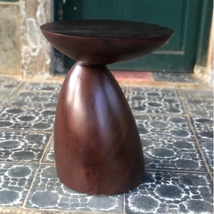 โต๊ะข้างทรงสูงทำจากไม้สักแท้ งานฝีมือสุดหรู ดีไซน์โมเดิร์นเรียบง่าย เหมาะสำหรับตกแต่งบ้าน โรงแรม และวิลล่า - Product Image 2