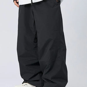 Top Selling 2026 / 2027 Men's <b>Waterproof</b> 100% Polyester Plus Size Baggy Cargo Pants Straight Wide Leg Ski Snowboarding <b>Trousers</b> - Product Image 5