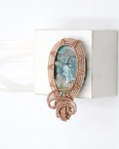 Pendentif en améthyste naturelle AAA+++ avec enroulement en fil de cuivre, bijoux en pierres précieuses faits à la main, taille libre, pendentif en cristal de guérison - Product Image 4