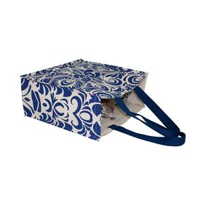 Bolsa de Mano Exclusiva de Gran Capacidad, Personalizada con Estampado Floral, Impermeable, Laminada, de Lona, para Vino, Bodas, Playa, con Asa de Algodón - Product Image 3