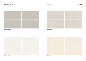 Azulejos de superficie de terciopelo DG en tonos suaves de blanco y gris, 600x1200, para paredes y suelos interiores. - Product Image 4