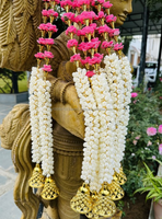 Guirlande murale de fleurs artificielles pour décoration de remise de diplôme, Diwali, Pâques, Toran de temple, guirlandes de porte, mariage, fête des Mères, Noël