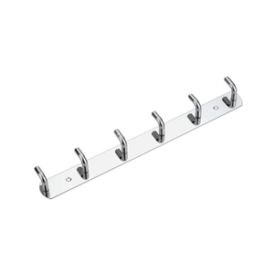 Stainless Steel Self-Adhesive <b>Wall</b> <b>Hook</b> Rack 6 <b>Hooks</b> Heavy Duty Waterproof <b>Wall</b> Mounted Coat Hanger Kitchen Bathroom Wardrobe - Product Image 1
