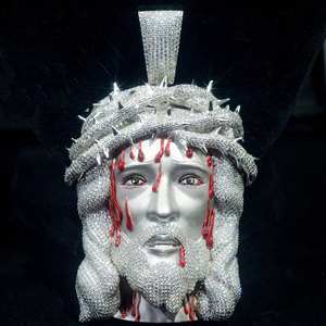 Colgante 3D Totalmente Engastado en Plata de Ley 925 con Moissanita VVS Color D, Joyería Hip Hop Streetwear, Amuleto Personalizado para Rapper, Certificado GRA - Product Image 6