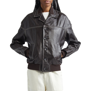 Chaqueta con Capucha de Cuero Genuino para Mujer, Estilo Biker, Cierre de Cremallera, Corte Ajustado, Color Negro, Logotipo Personalizado, Precio de Fábrica, Venta al Por Mayor, OEM - Product Image 1