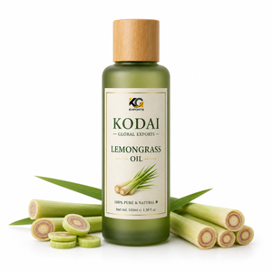 Aceite Esencial de Limoncillo de Tamil Nadu 100% Puro y Natural de Primera Calidad, Destilado al Vapor, para Aromaterapia y Cuidado Facial, Kodai Global Export - Product Image 1