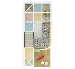 Set de Juegos Interior de Acero Premium con Piscina de Pelotas, Tobogán, Muro de Escalada y Múltiples Actividades para Uso Doméstico, Soporta de 100 a 500 kg - Product Image 4