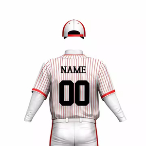Ensemble d'uniformes de baseball personnalisables de haute qualité, courts, 100 % polyester, respirants, antibactériens, avec noms/logos d'équipe personnalisés, vente en gros - Product Image 4