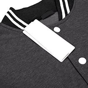 Chaqueta Varsity Unisex para Hombre, Estilo Urbano, con Capucha, Resistente al Viento, de Poliéster/Algodón, para Invierno, Escuela, Universidad, Béisbol, con Letras Bordadas - Product Image 3