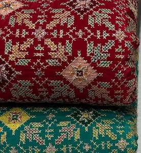 Multi Embroidery Fabric African Lace Textile Premium Net Mesh <b>Sequins</b> Beaded Fashion Dress <b>Material</b> for Women Export Premium - Product Image 2