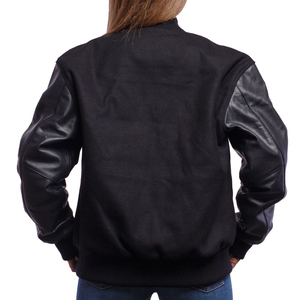 Chaqueta Varsity Corta de Invierno para Mujer, de Algodón Estampado, de Alta Calidad, Manga Larga, Reversible, Resistente al Viento, Servicio Personalizado OEM - Product Image 2