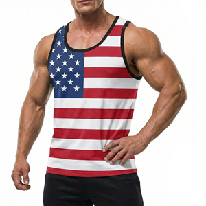 Débardeur de sport athlétique pour homme, coupe ajustée, sans manches, personnalisable OEM, haute qualité, pour entraînement, vente en gros - Product Image 1