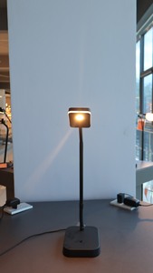 Adjustable LED Table <b>Lamp</b> Black Rectangular Shade Touch Control Dimmable 3000K <b>Warm</b> White Minimalist Design Reading Room Use - Product Image 2