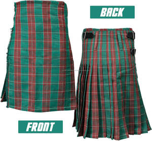 Kilt Escocés Auténtico de Alta Calidad con Patrón de Tartán Nacional Galesa para Hombre, Material de Lana, Tela Personalizada, Gran Venta 2026 - Product Image 4