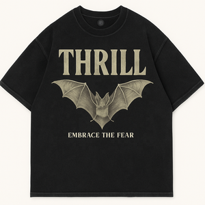 T-Shirt Grafica Personalizzata 100% Cotone Pesante <span class=keywords><strong>con</strong></span> Stampa <span class=keywords><strong>Pipistrello</strong></span>, Stile Vintage Streetwear, <span class=keywords><strong>Manica</strong></span> Corta, Produttore di T-Shirt Grafiche - Product Image 1