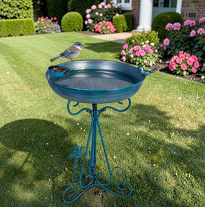 Bassin de remplacement en cuivre antique pour bain d'oiseaux, à fixer sur terrasse de jardin extérieur, pour oiseaux sauvages, spa pour oiseaux - Product Image 2