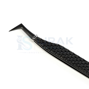 Pince à épiler de précision Ijrak chirurgicale antistatique en acier inoxydable de 10 mm à pointe lisse, modèle IS-BPT-10461, logo personnalisé pour - Product Image 2