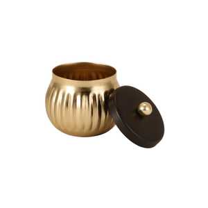 Boîtes à trésor en fer avec couvercle doré, design minimaliste, écologiques et durables, résistantes à la chaleur, pour cadeaux de fête - Product Image 4