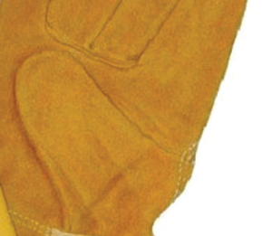 Gants de travail en cuir Holy Signs International HSI-1009, texture lisse, antidérapants, résistants à l'abrasion, avec manchette de sécurité - Product Image 2