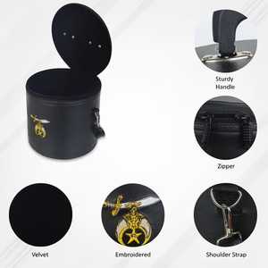 Étui en cuir véritable pour tablier maçonnique, sac de transport professionnel pour insignes, étui haut de gamme pour fez maçonnique, fournitures MFC-0012 - Product Image 3