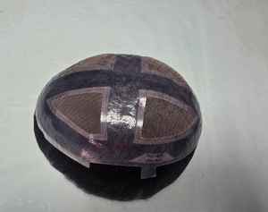 Peluca de Cabello Indio Sky Light con Frente de Encaje para Hombre, 100% Cabello Humano Remy, Prótesis Capilar Cap-Taz Hair BD - Product Image 6