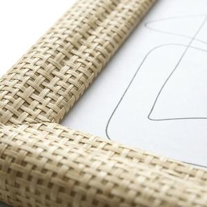 Handmade Cane <b>Picture</b> <b>Frame</b> Natural Rattan <b>Wooden</b> Premium Photo <b>Frame</b> For Home and living Room Decorative Home Accessory - Product Image 2