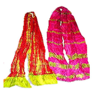 Bufanda Tie & Dye Multicolor Bandhani, Elegante, Larga, Lisa, Ligera, para Primavera, para Mujeres y Hombres, Hecha a Mano - Product Image 1